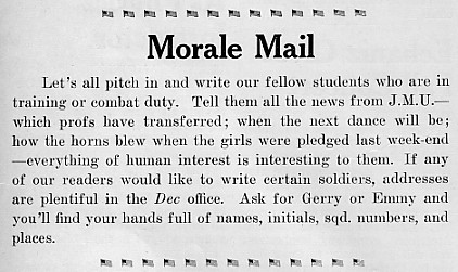 Morale mail, October 1943 Decaturian