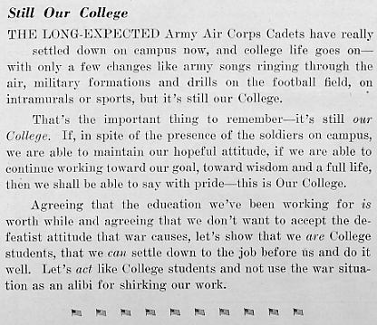 Still our college, March 1943 Decaturian