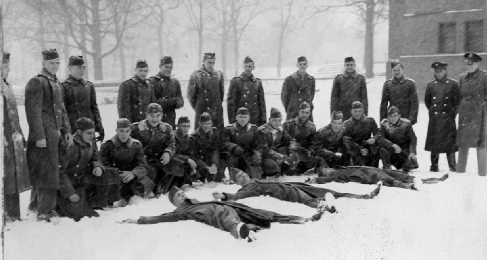 Cadets enjoying snow