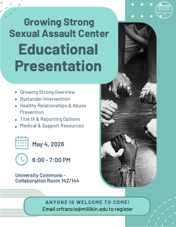 Growing strong sexual assault center educational presentation