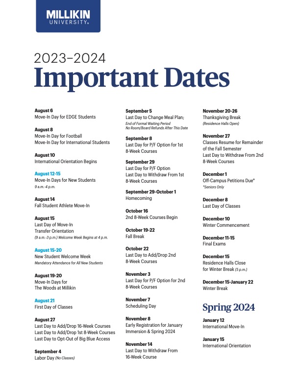 23-24 important dates