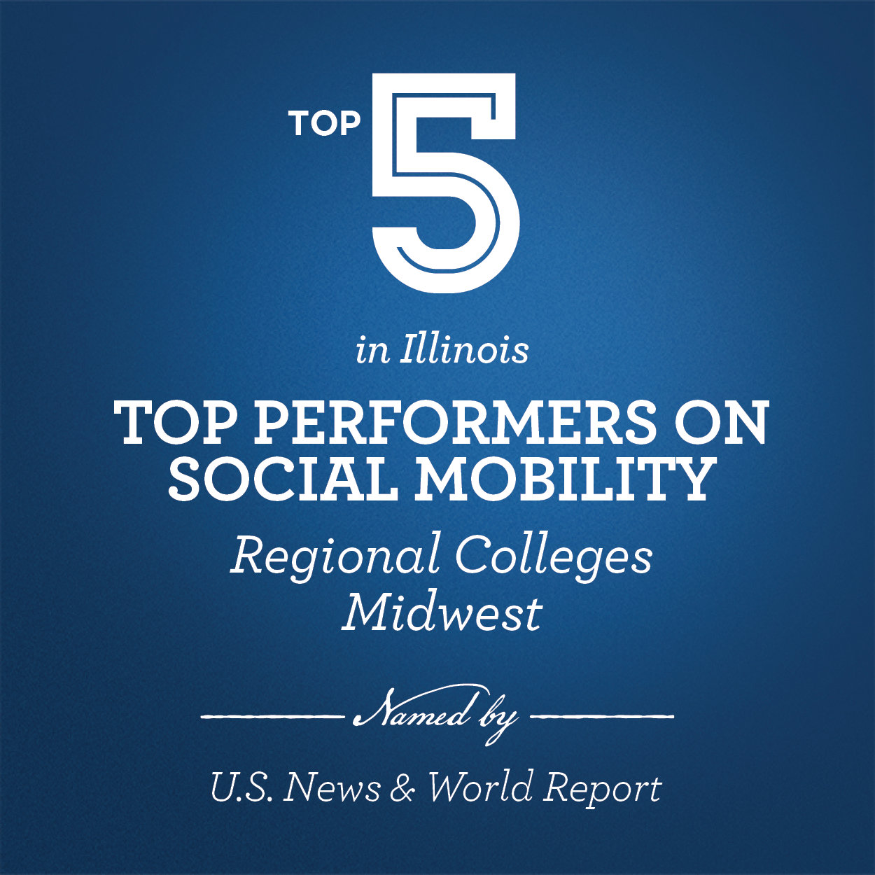 top 5 top performers on social mobility in illinois