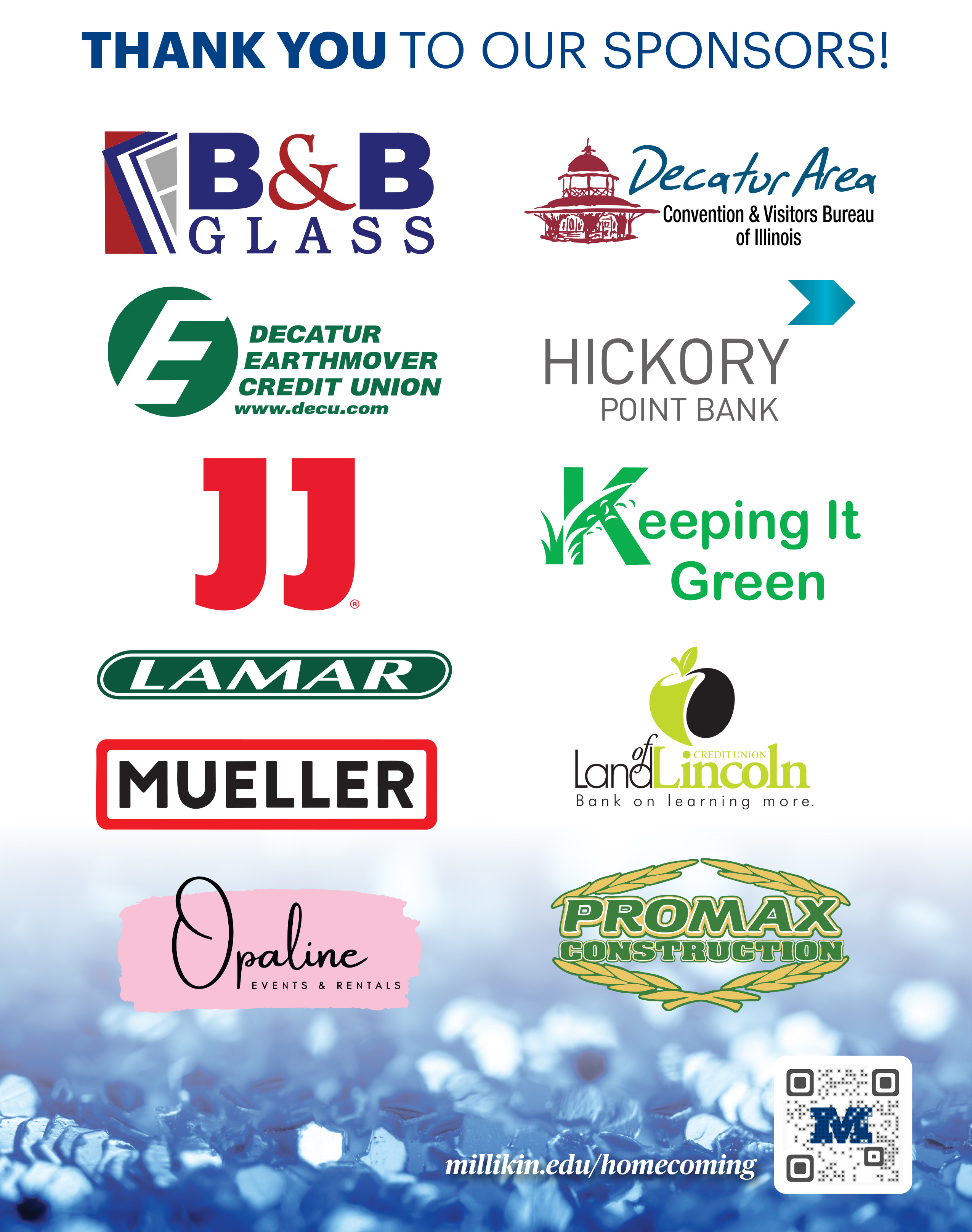 Millikin Homecoming 2026 Sponsors