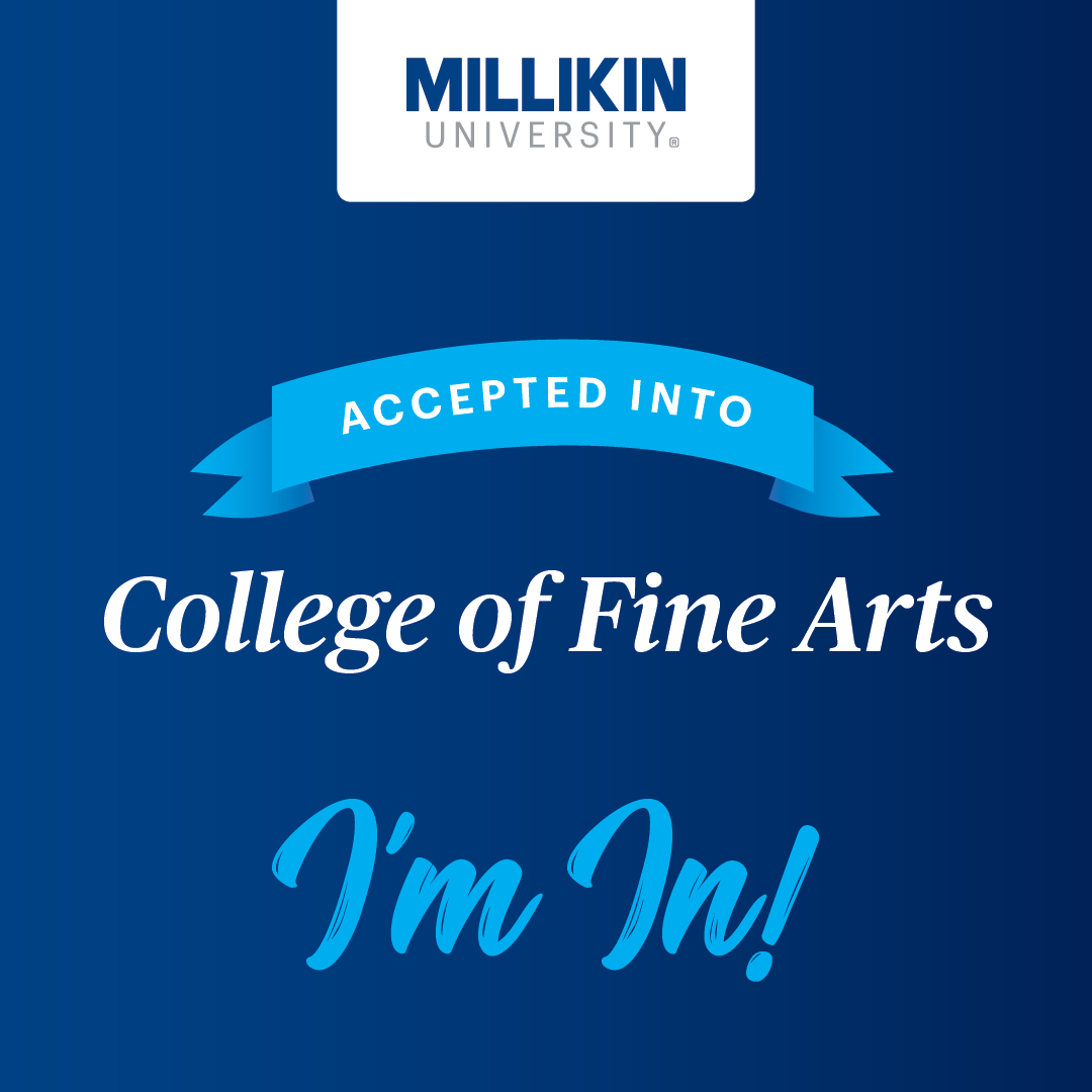 Accepted into College of Fine Arts graphic