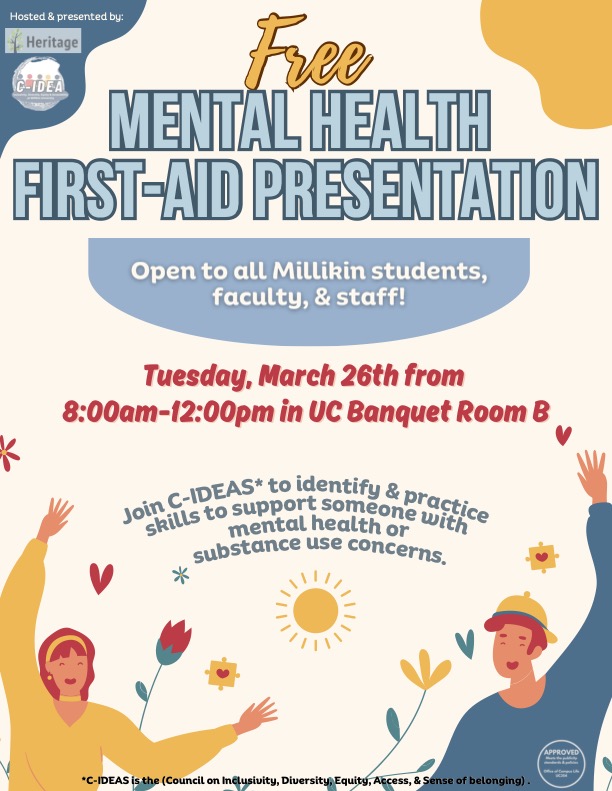 mental health first aid presentation flyer