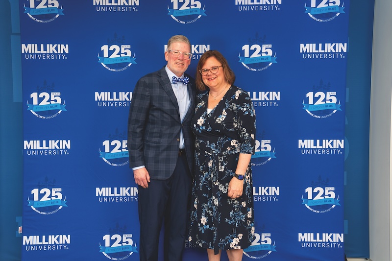 President Dean and wife Kris Mickelson