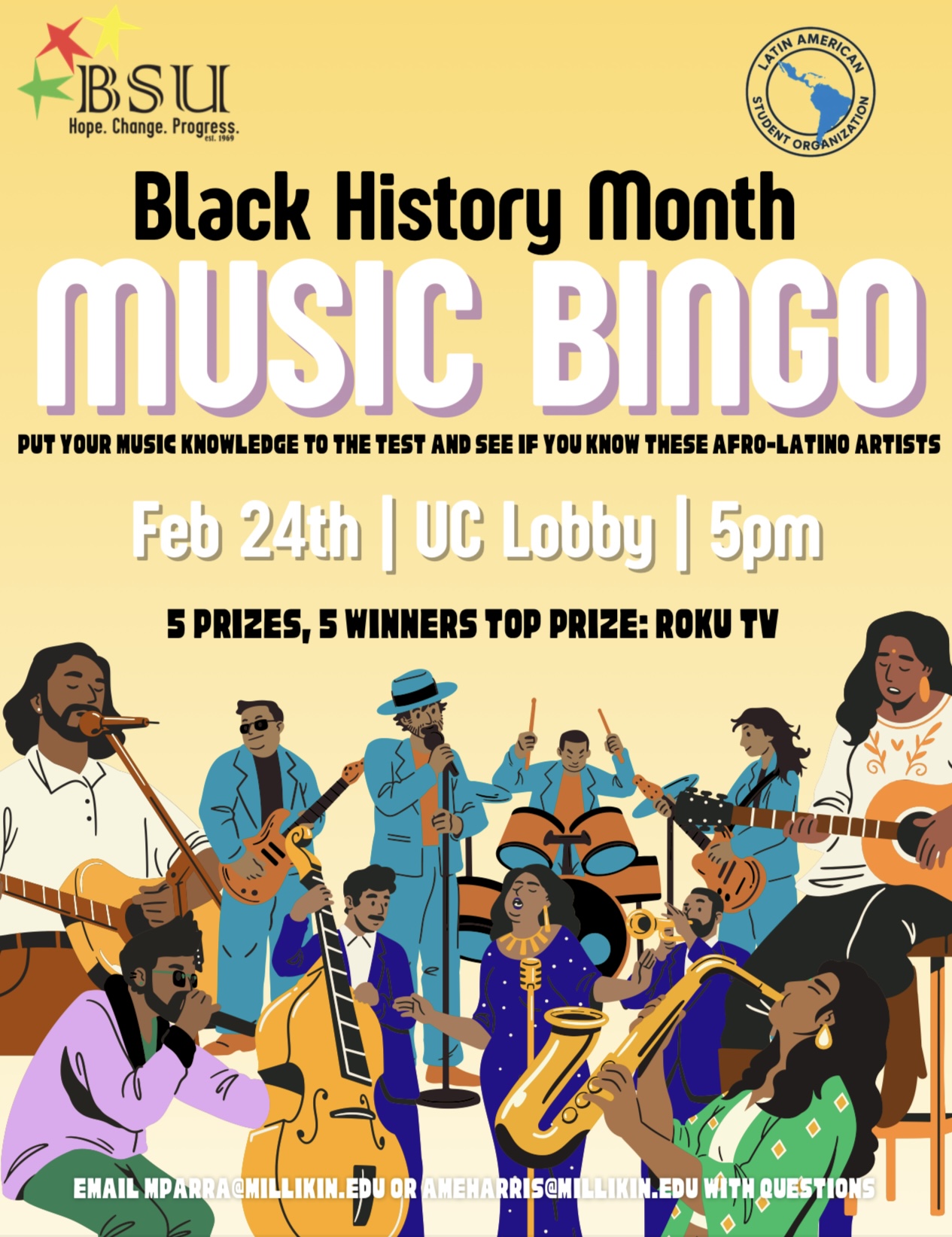 black history month music bingo