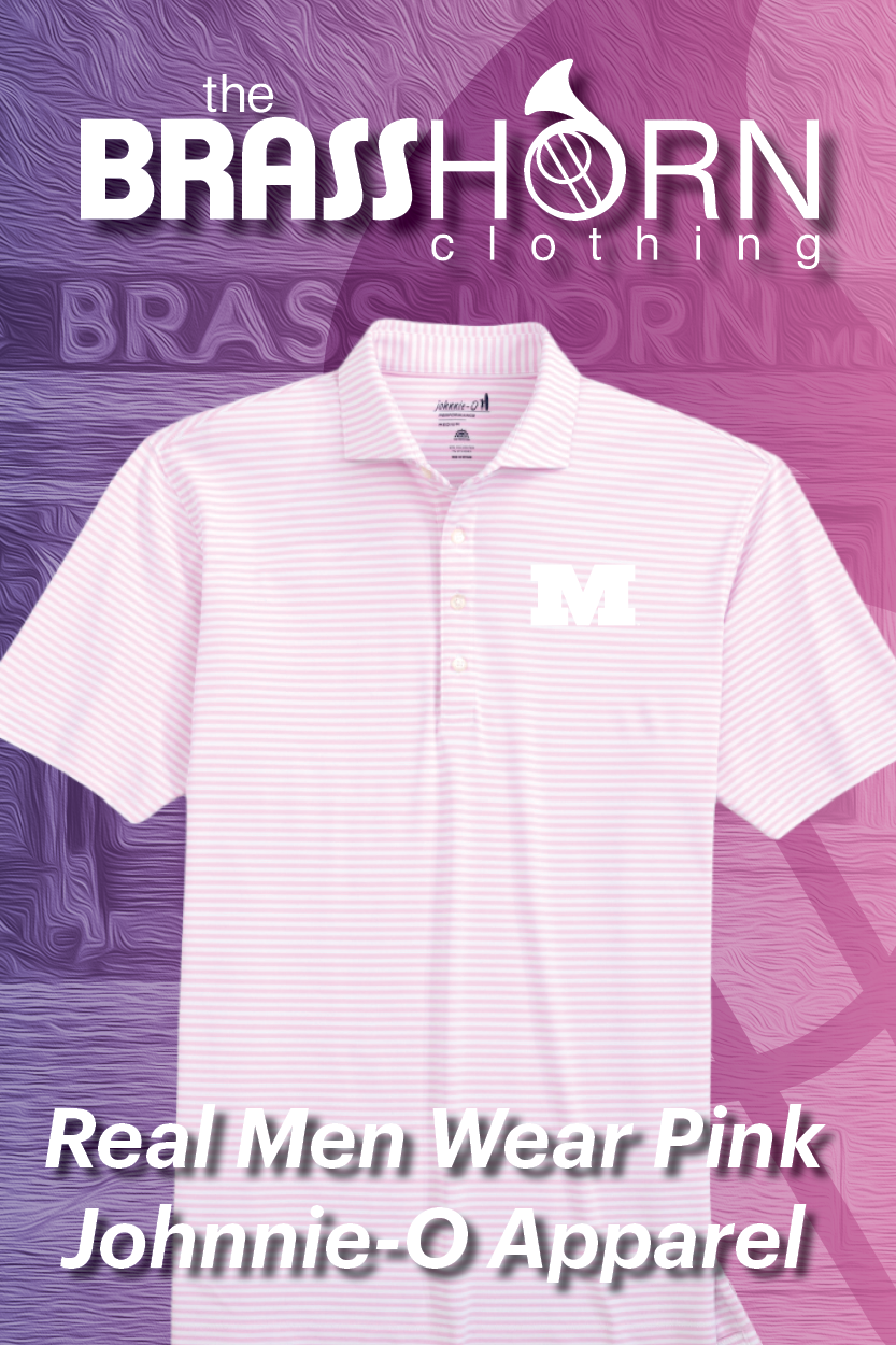 the Brass horn clothing real men wear pink