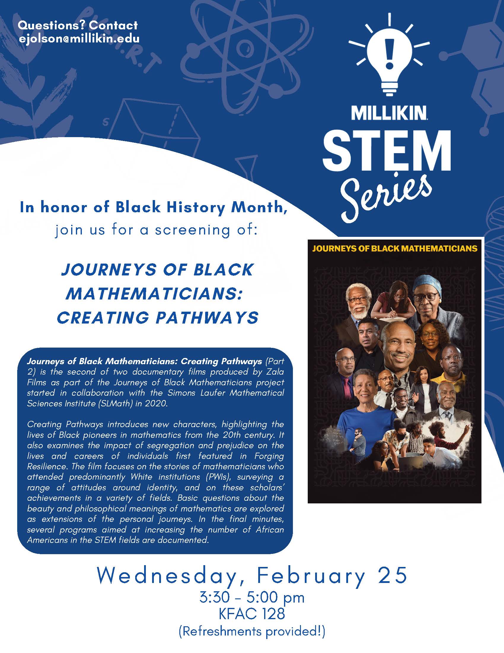 Journeys of Black Mathematicians Poster