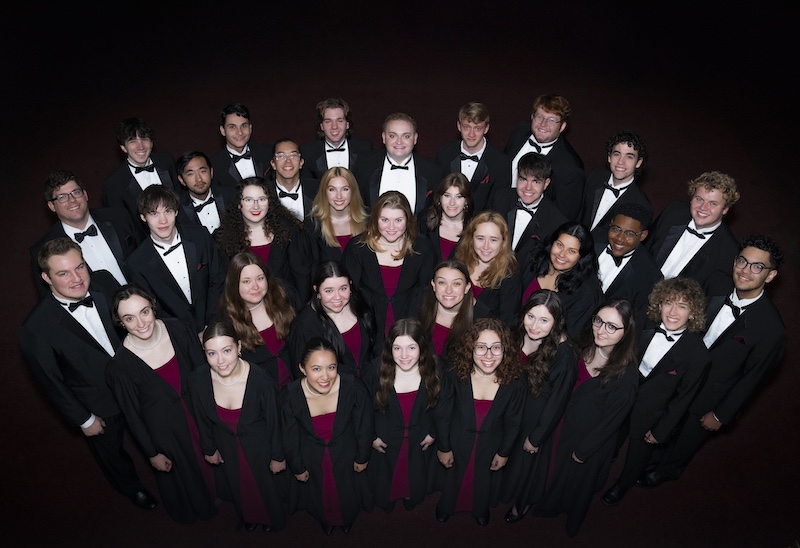 Group of choir students