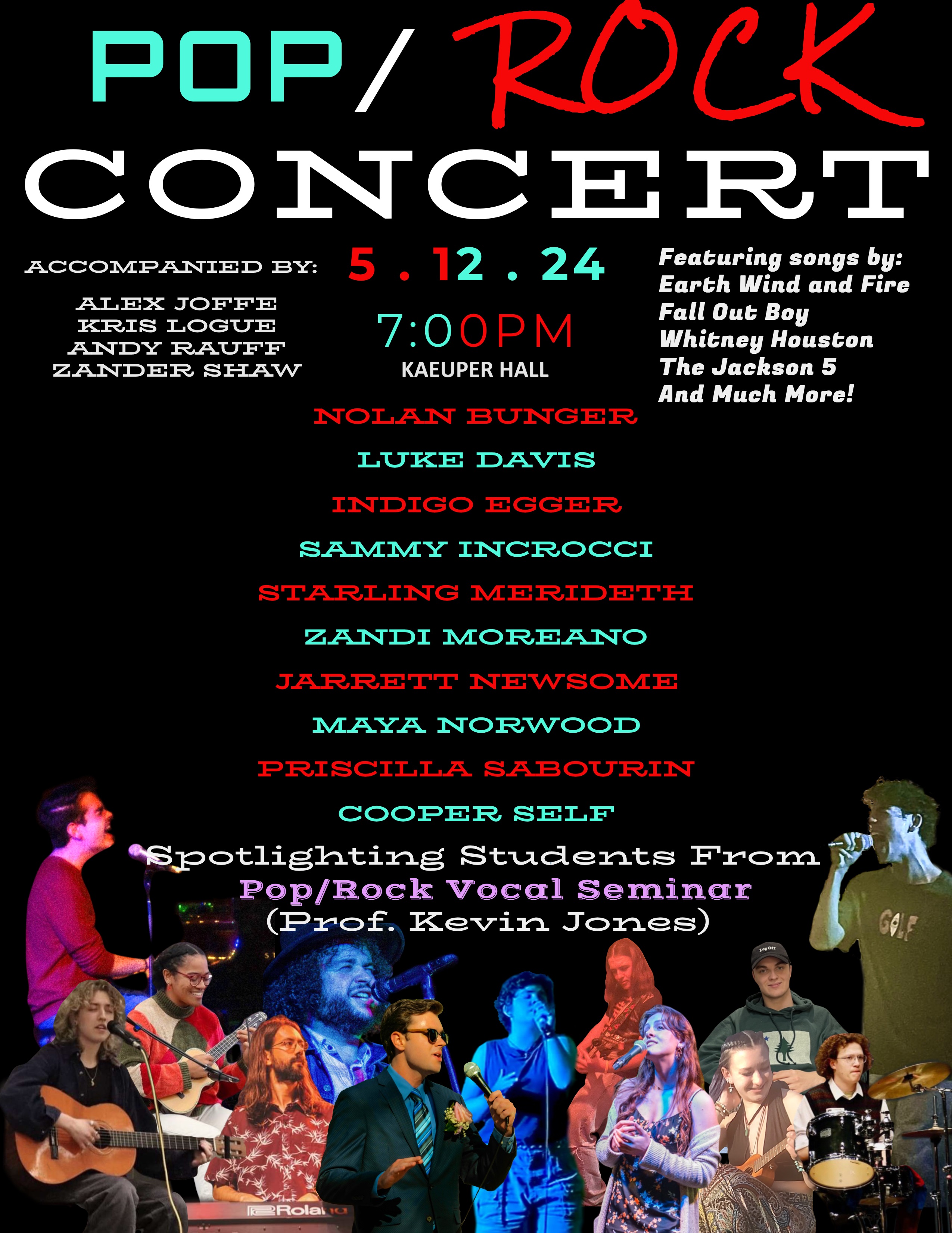 Pop/Rock Vocal Seminar Final Concert | Millikin University