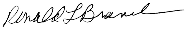 ronald l branch