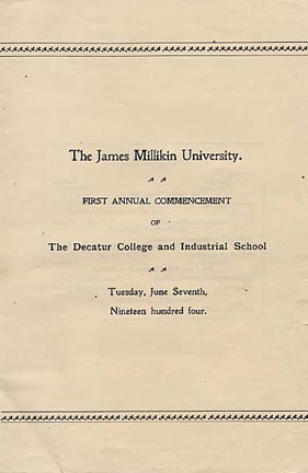 1904 commencement program cover