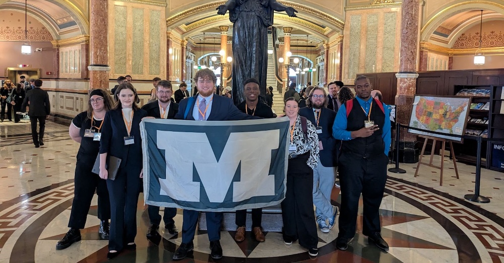 students at government conference