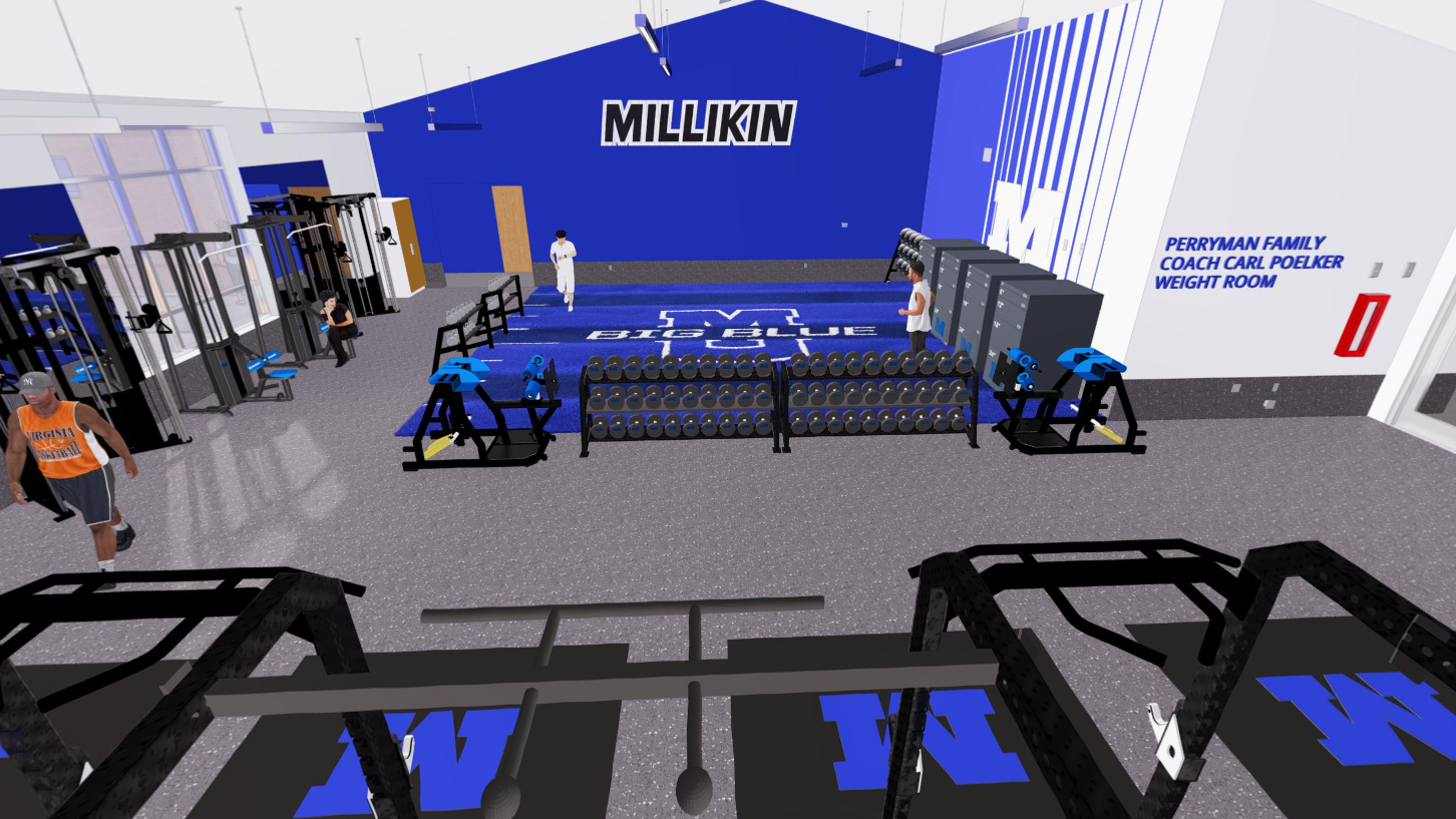 3d rendering of rathje athletic center