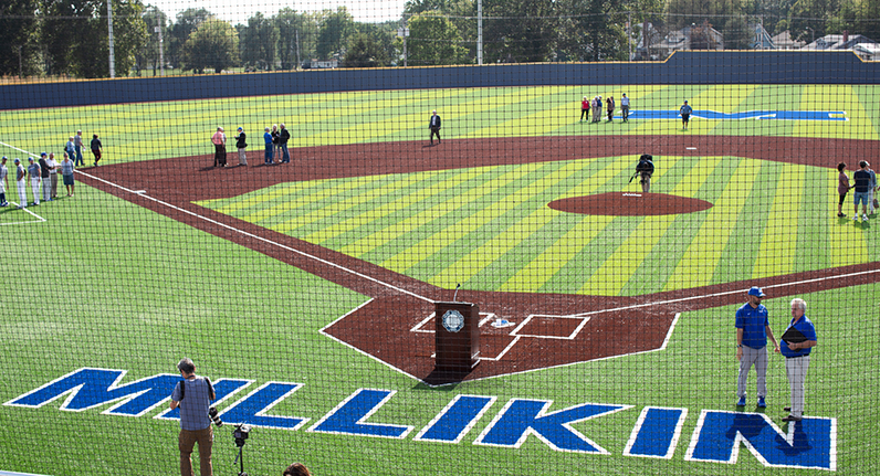 Millikin officially opens Workman Family Baseball Field ...