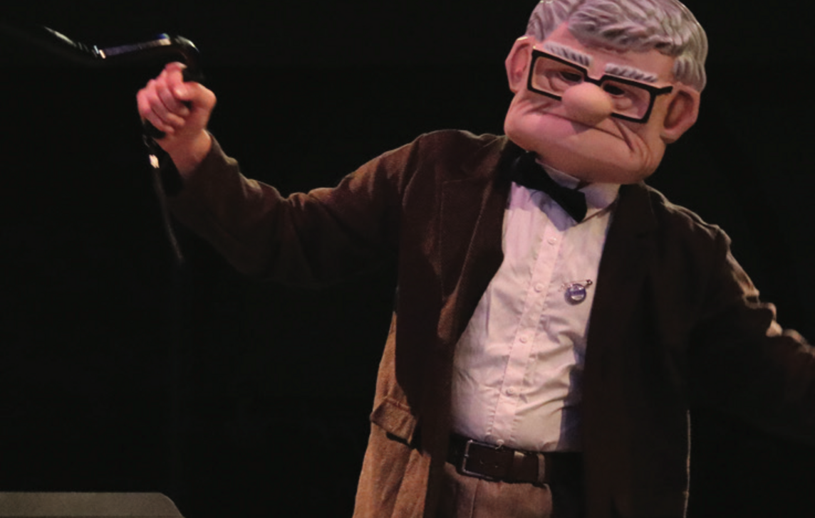 old man conducting
