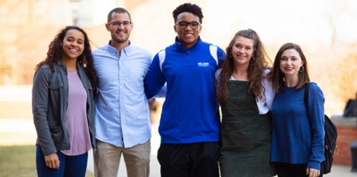 group of students smiling