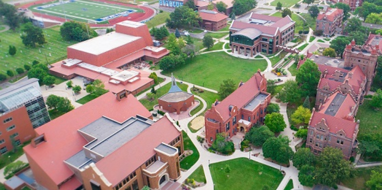 Aerial view of Millikin Campus