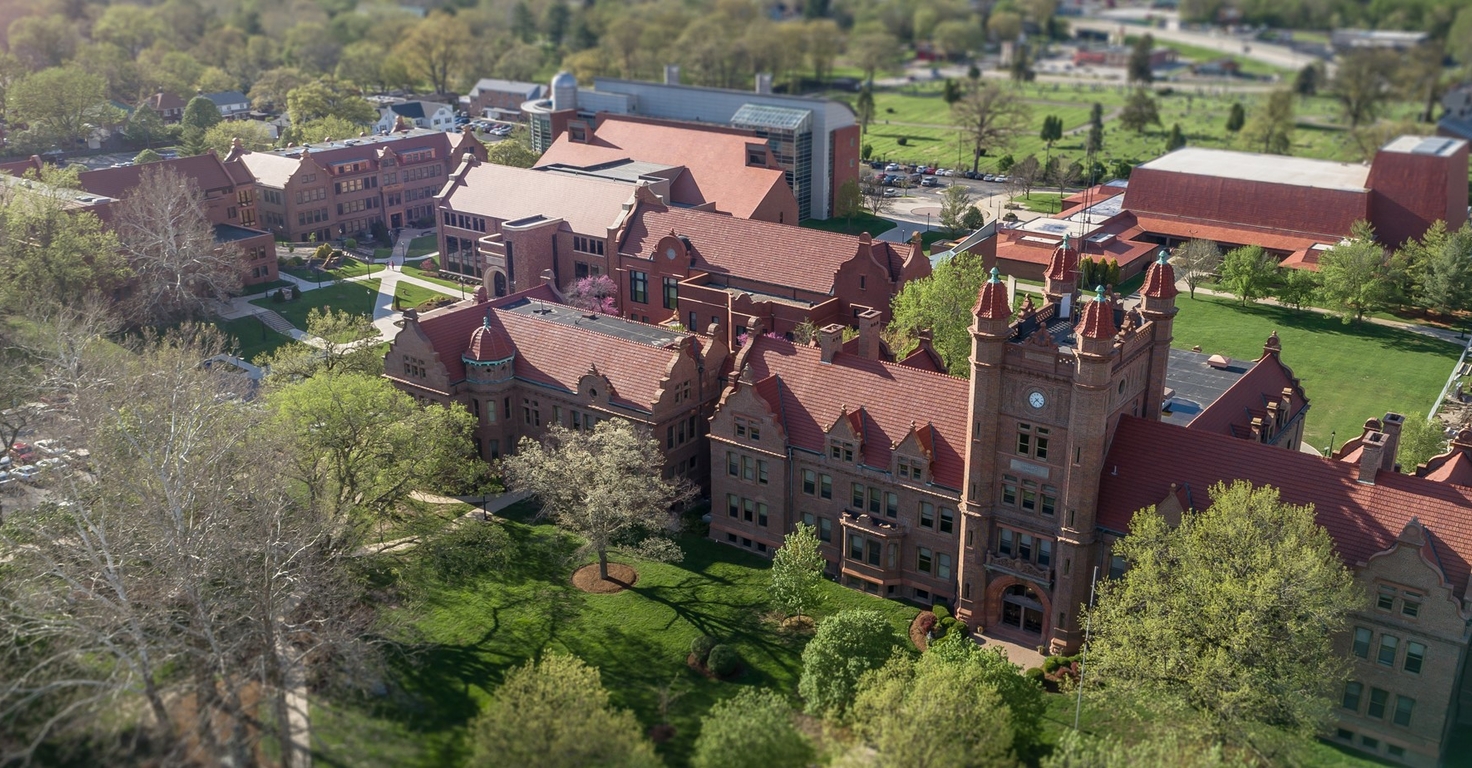 Aerial view of Millikin Campus