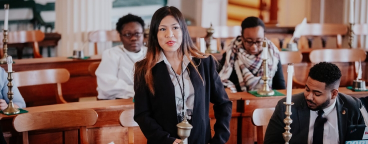 female in courtroom