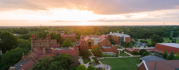Aerial view of Millikin Campus