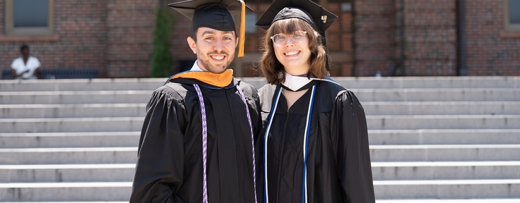Male and female graduates