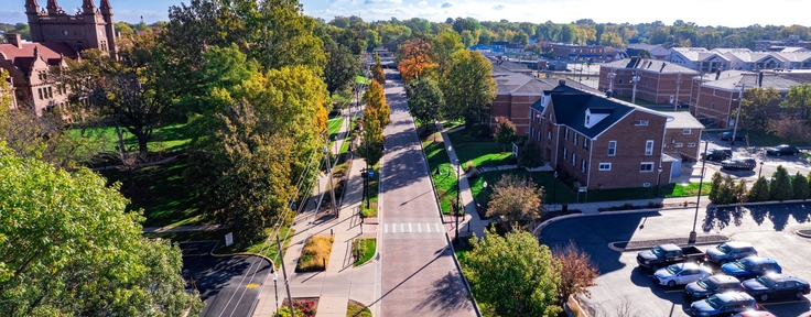 Drone Shot of Main Street