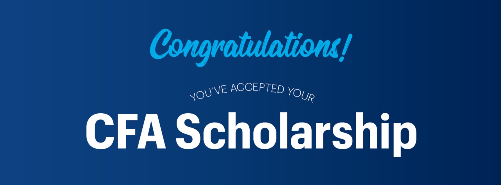 CFA Scholarship Acceptance Image