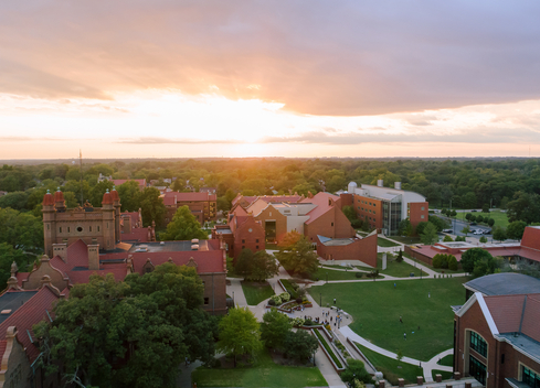 Aerial view of Millikin Campus