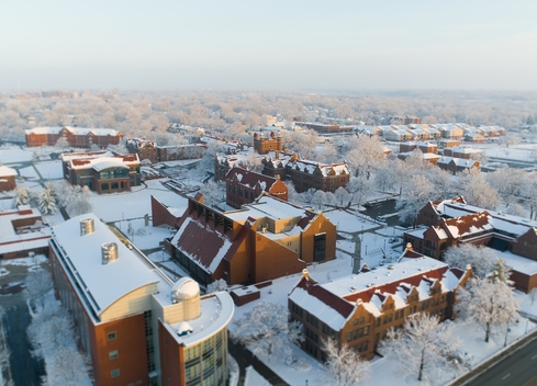 MU Campus in winter