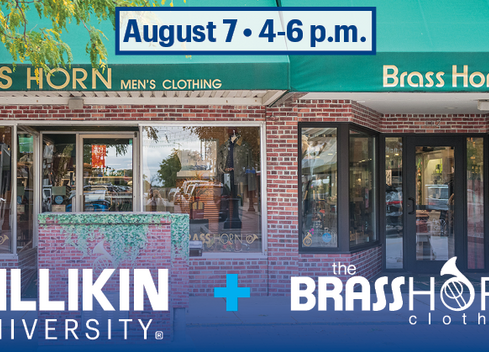 the brass horn storefront