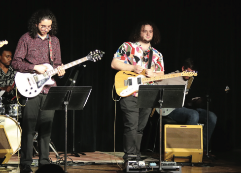 students playing guitar