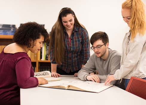 students working together