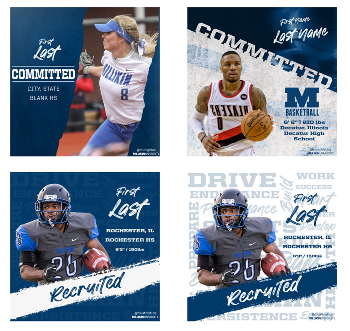 Athletic Recruit Template Design