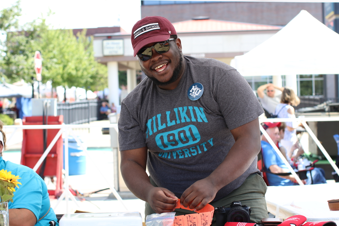 MU Alumnus Volunteer at Decatur Celebration