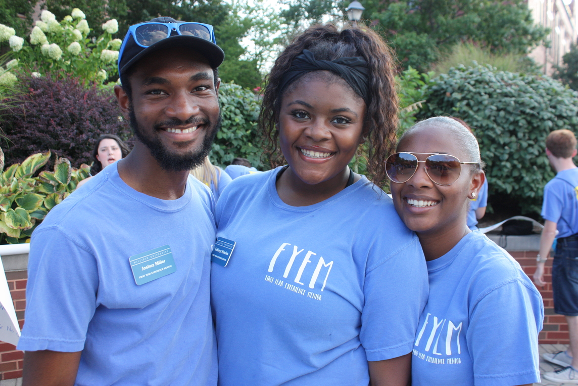 First Year Experience Mentors ready to meet new students