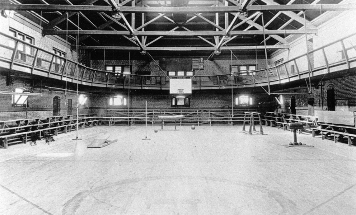 Old Gym interior in the 1910s