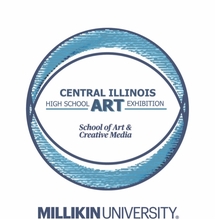 Pixelated logo for the Central Illinois High School Art Exhibition