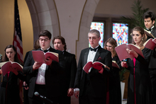 University Choir sings at Central Christian Church