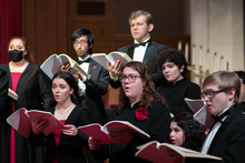University Choir sings at Central Christian Church