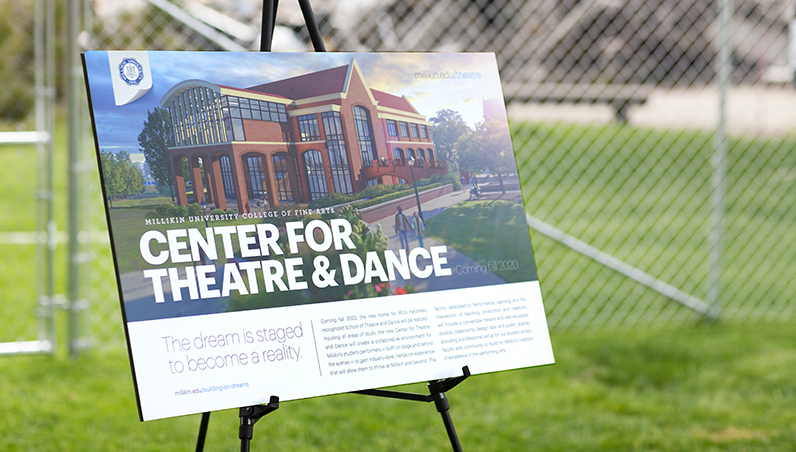 Millikin Center for Theatre and Dance Groundbreaking
